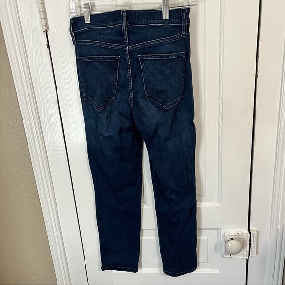 Madewell Mid-Rise Stovepipe Jeans Dahill Wash Dark 26 M1 - Picture 4 of 10